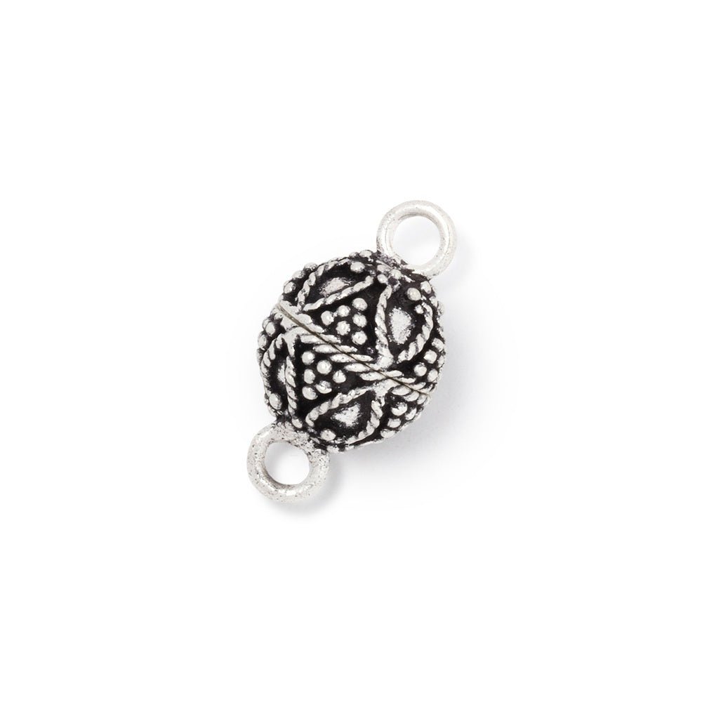 10mm Miligrain Pear Design Magnetic Clasp 1 piece (ONLINE ORDER ONLY)