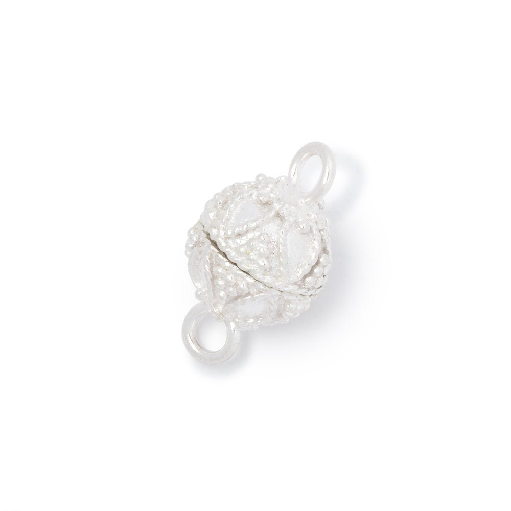 10mm Miligrain Pear Design Magnetic Clasp 1 piece (ONLINE ORDER ONLY)