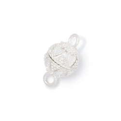 10mm Miligrain Pear Design Magnetic Clasp 1 piece (ONLINE ORDER ONLY)