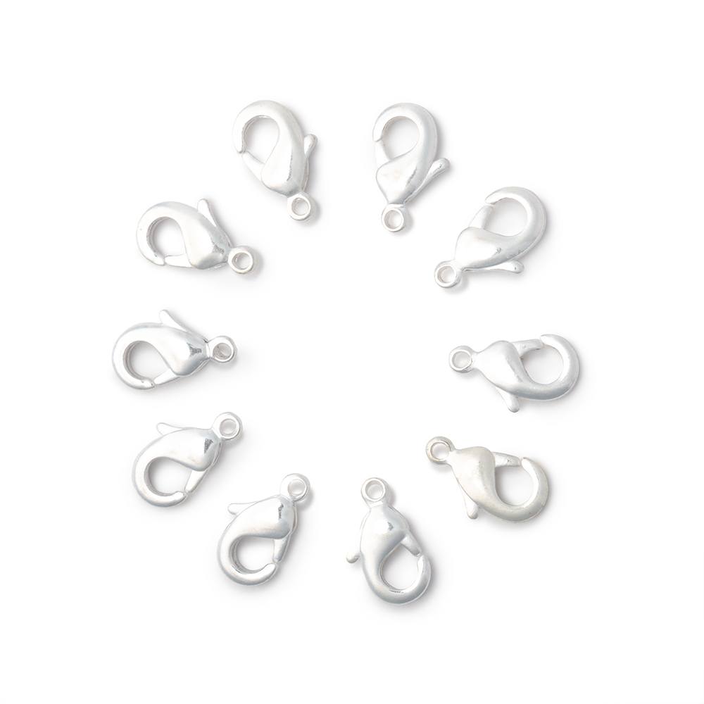 10mm Shiny Lobster Clasp Set of 10 Pieces (ONLINE ORDER ONLY)