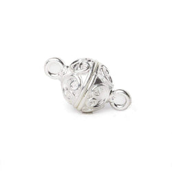 10mm Simple Scroll Design Magnetic Clasp 1 piece