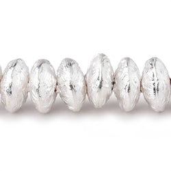 10mm Sterling Silver plated Copper Disc Beads 8 inch 40 pieces (ONLINE ORDER ONLY)