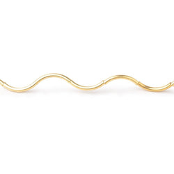 10mm x 1mm Curved Tube Beads 32 inch 80 pieces