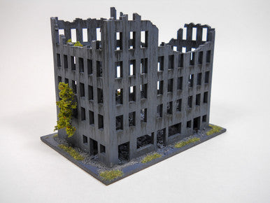 Ruined City Building, 8" x 4" (MDF) - 15MMDF262-3 (Online Order Only)