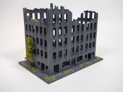 Ruined City Building, 8" x 4" (MDF) - 15MMDF262-3 (Online Order Only)