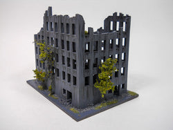 Ruined City Building, 8" x 4" (MDF) - 15MMDF262-3 (Online Order Only)