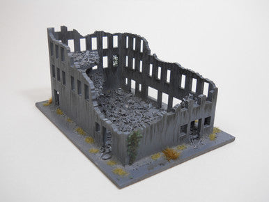 Ruined City Building (Wood) - 15MMDF261 (Online Order Only)