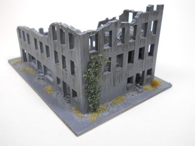 Ruined City Building (Wood) - 15MMDF261 (Online Order Only)