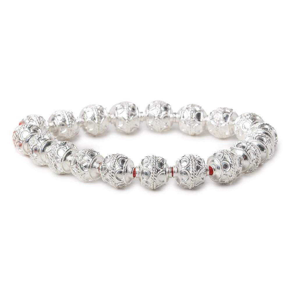 10x10mm Sterling Silver Plated Copper Beads Roval Simple Arch (ONLINE ORDER ONLY)