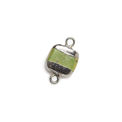 10x10x5mm Black Gold Leafed Imitation Turquoise plain square connector 1 piece (ONLINE ORDER ONLY)