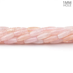 10x4mm Morganite Plain Rice Beads 16 inch 40 pieces 1mm Drill Hole