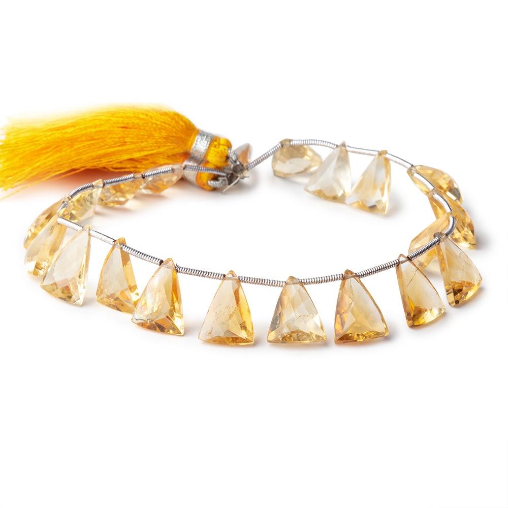 10x7-11x8mm Citrine Faceted Triangle Point Beads 8 inch 20 pieces (ONLINE ORDER ONLY)