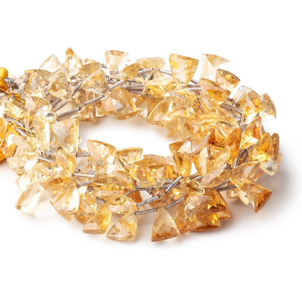 10x7-11x8mm Citrine Faceted Triangle Point Beads 8 inch 20 pieces (ONLINE ORDER ONLY)