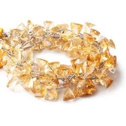 10x7-11x8mm Citrine Faceted Triangle Point Beads 8 inch 20 pieces (ONLINE ORDER ONLY)