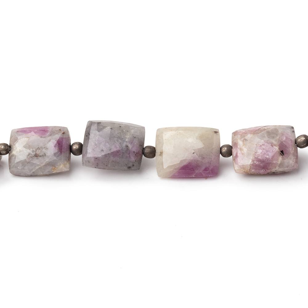10x7-11x8mm Ruby in Marble Faceted Rectangle Beads 8 inch 16 pieces (ONLINE ORDER ONLY)