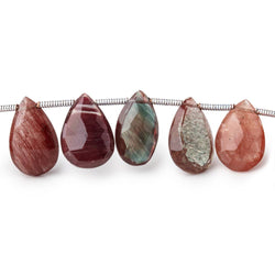 10x7-13x9mm Andesine Faceted Pear Beads 7.5 inch 20 pieces (ONLINE ORDER ONLY)