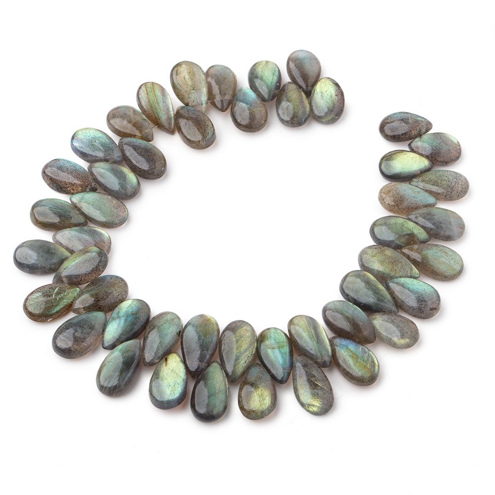 5x8-10x7mm Labradorite Plain Pear Beads 7 inch 50 pieces (ONLINE ORDER ONLY)