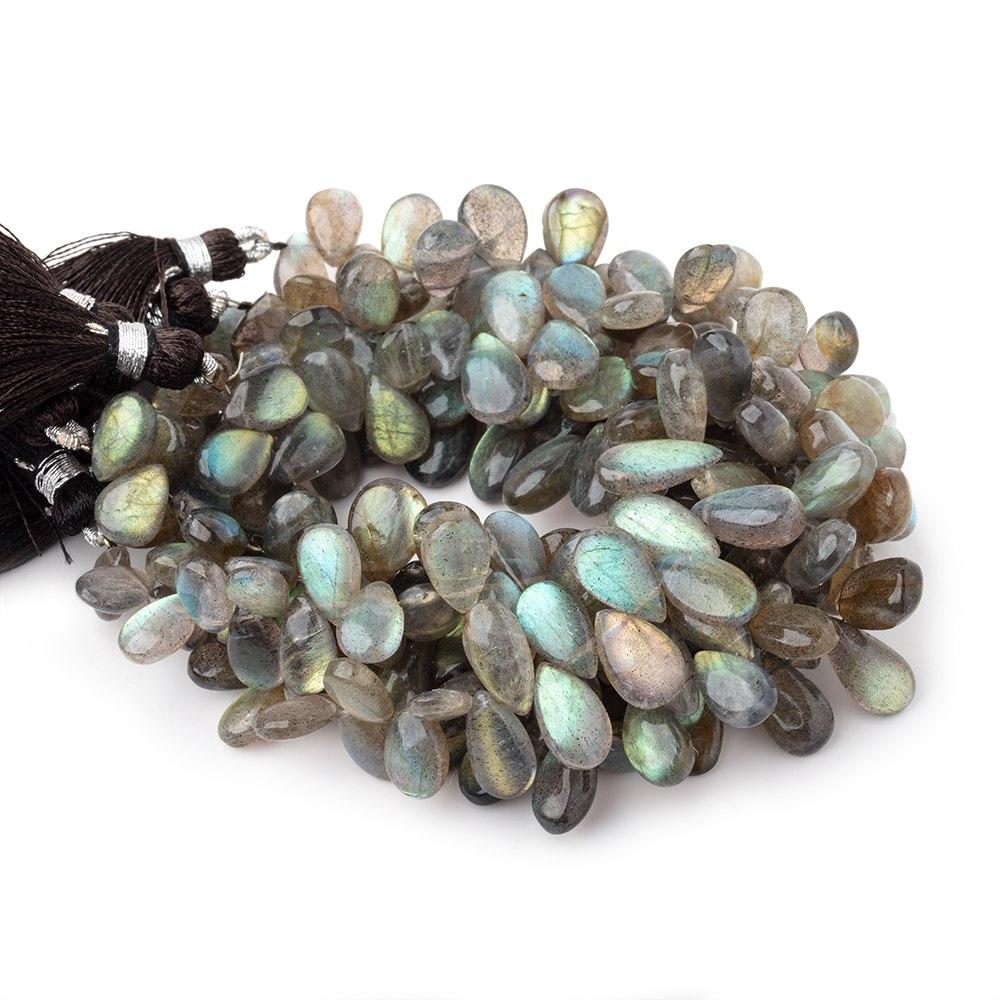 5x8-10x7mm Labradorite Plain Pear Beads 7 inch 50 pieces (ONLINE ORDER ONLY)