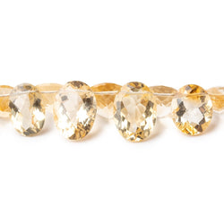 10x8-14x11mm Citrine Pavilion Faceted Oval Beads 5.5 inch 24 pieces AAA (ONLINE ORDER ONLY)