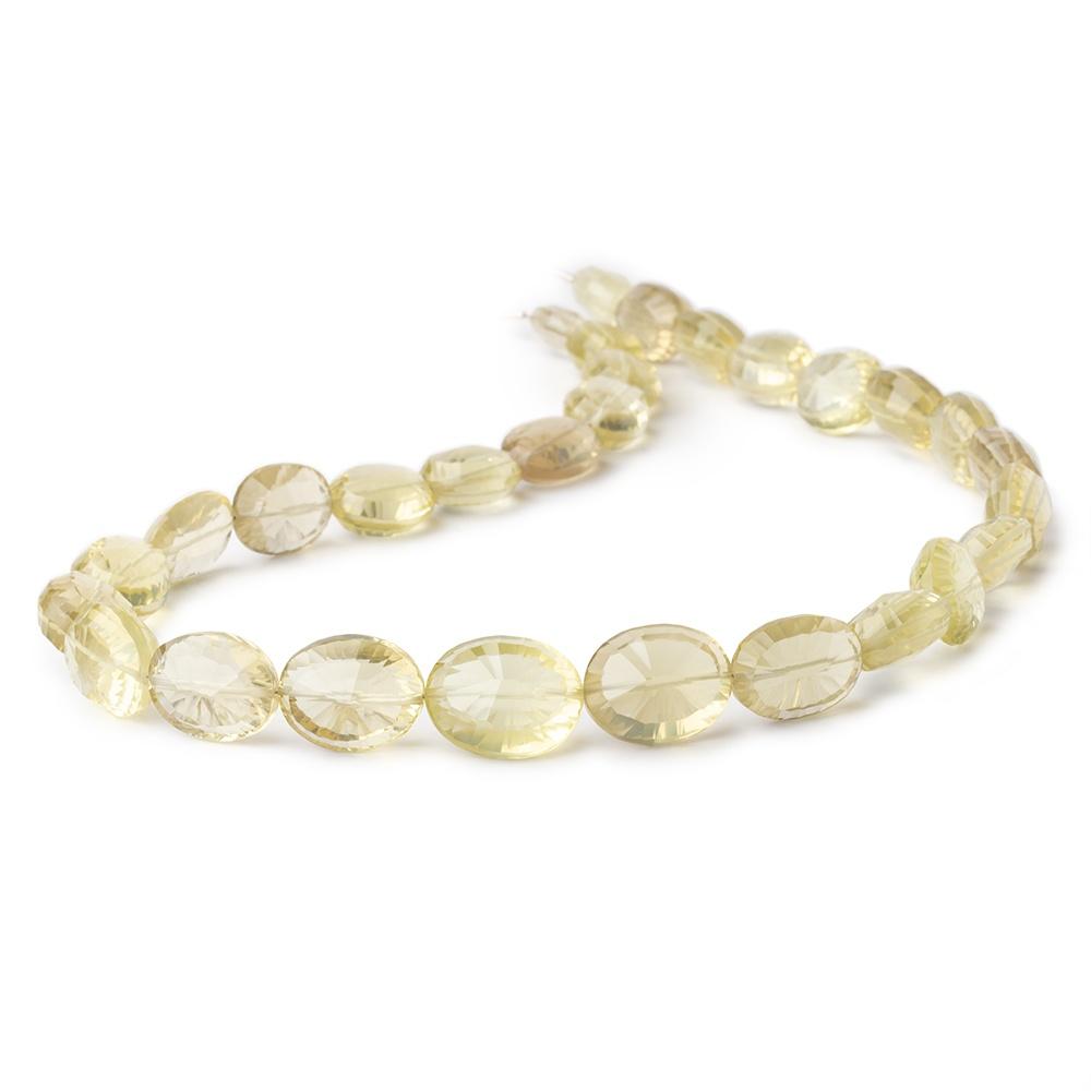 10x8-17x13mm Lemon Quartz Concave Faceted Oval Beads 16 inch 29 pieces AAA (ONLINE ORDER ONLY)