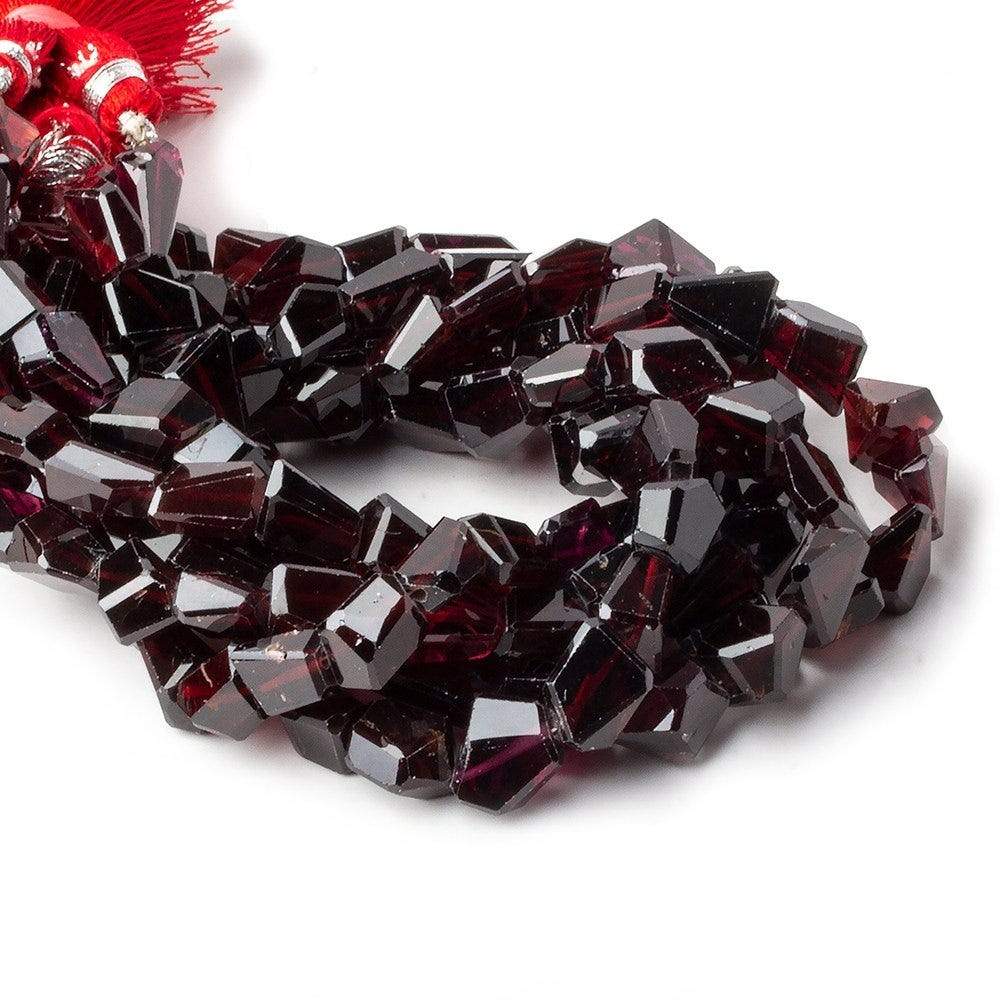 10x8.5-12.5x9mm Garnet Faceted Nugget Beads 10 inch 24 pieces A (ONLINE ORDER ONLY)