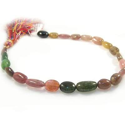 10x8mm Multi Color Tourmaline Tumbled Nugget (ONLINE ORDER ONLY)