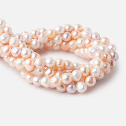 10x9-12x10mm Tri-Color Baroque 2.5mm Large Hole Pearls 15 inch 40 beads (ONLINE ORDER ONLY)