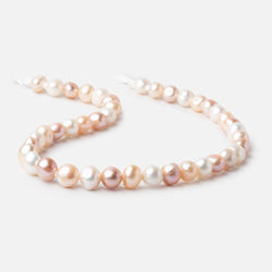 10x9-12x10mm Tri-Color Baroque 2.5mm Large Hole Pearls 15 inch 40 beads (ONLINE ORDER ONLY)