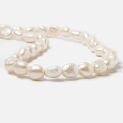 10x9-12x9mm Cream Baroque Straight Drill 2.5mm large hole Pearls 15 in 39 pcs (ONLINE ORDER ONLY)
