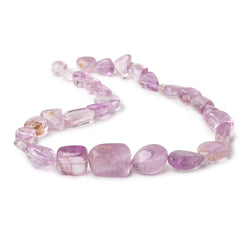 10x9-23x15mm Kunzite plain nuggets 18 inch 34 beads (ONLINE ORDER ONLY)