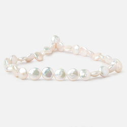 11-12mm Creamy White Coin Freshwater Pearls 15.5 inch 33 Beads AAA (ONLINE ORDER ONLY)