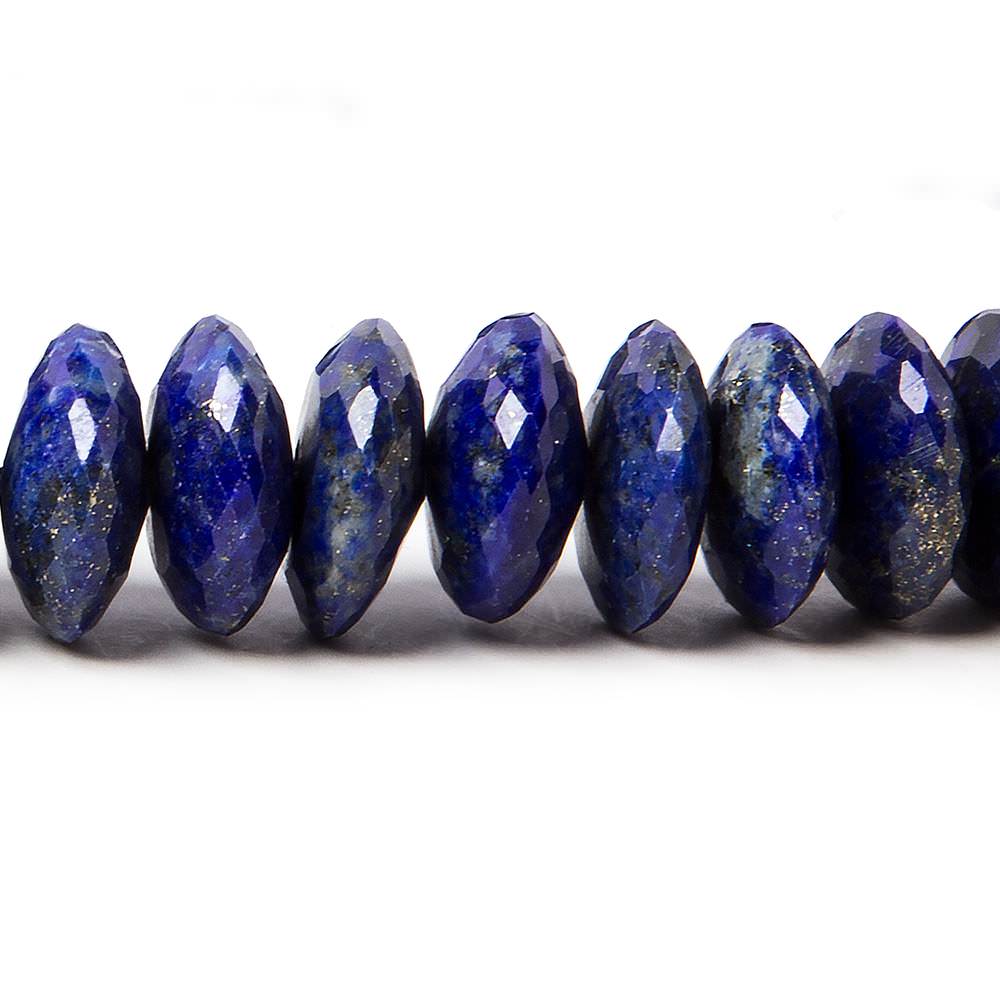 11 - 13mm Lapis Lazuli German Faceted Rondelle Beads 16 inch 83 pieces (ONLINE ORDER ONLY)
