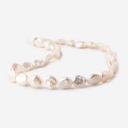 11-14mm Pale Peach Straight Drilled Keshi Freshwater Pearls 16 inch 32 pieces (ONLINE ORDER ONLY)