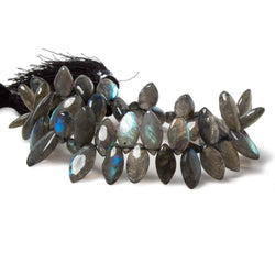 11-16mm Labradorite Plain Marquise Beads 8 inch 50 pieces (ONLINE ORDER ONLY)