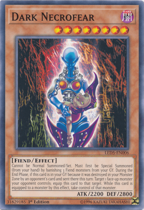 Dark Necrofear [LED5-EN006] Common (ONLINE ORDER ONLY)