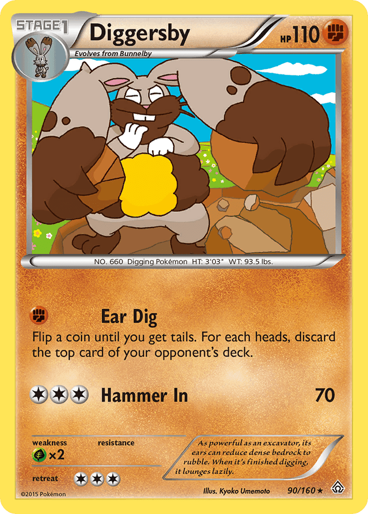 Diggersby (90/160) [XY: Primal Clash] (Online Only)