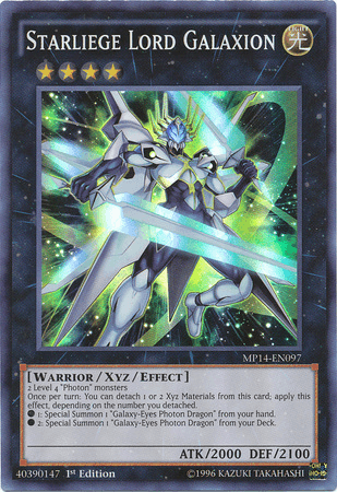 Starliege Lord Galaxion [MP14-EN097] Super Rare (ONLINE ORDER ONLY)