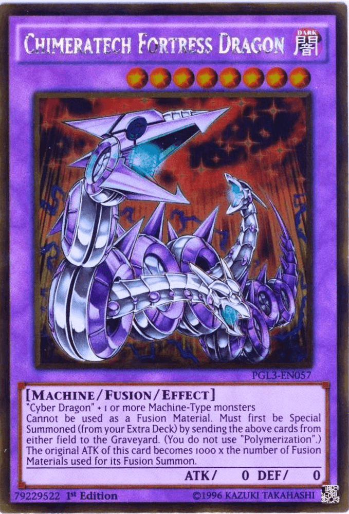 Chimeratech Fortress Dragon [PGL3-EN057] Gold Rare (ONLINE ORDER ONLY)