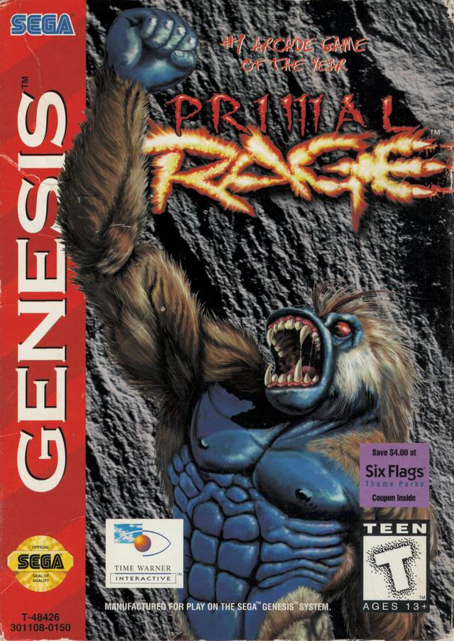 Primal Rage (Sega Genesis) (ONLINE ORDER ONLY)