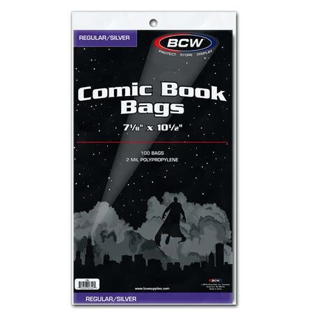 Silver Comic Bags (Pack Of 100) (ONLINE ORDER ONLY)