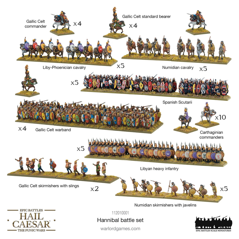 Hail Caesar Epic Battles: Punic Wars -  Hannibal Battle Set (ONLINE ORDER ONLY)