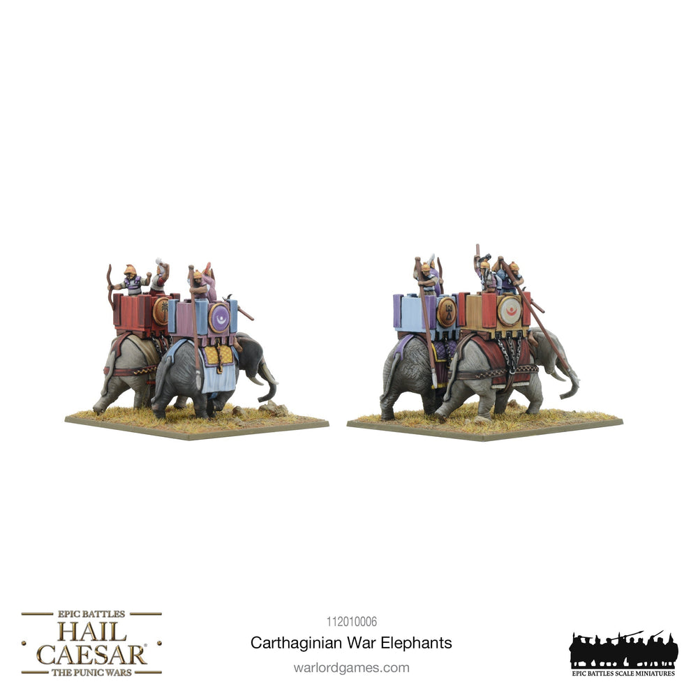 Hail Caesar Epic Battles: Punic Wars - Carthaginian War Elephants (ONLINE ORDER ONLY)