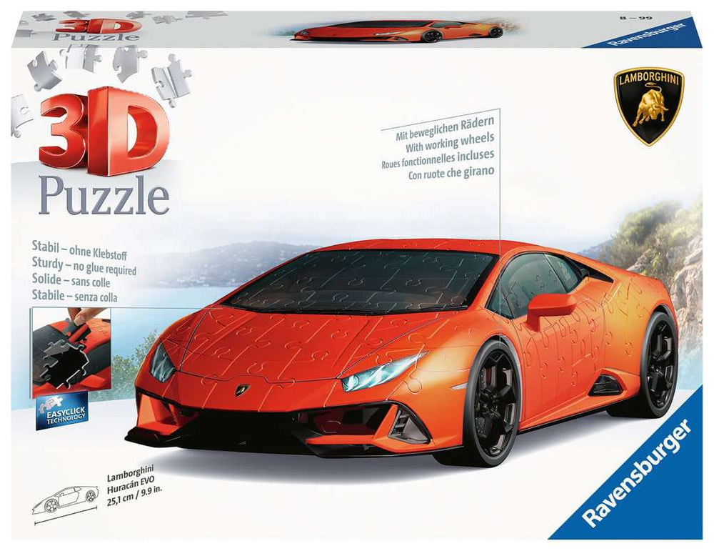 Puzzle: 3D Puzzle - Lamborghini Huracan - Orange (ONLINE ORDER ONLY)