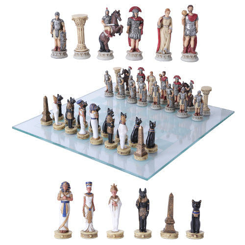 Egyptian Vs Roman Chess Set (ONLINE ORDER ONLY)