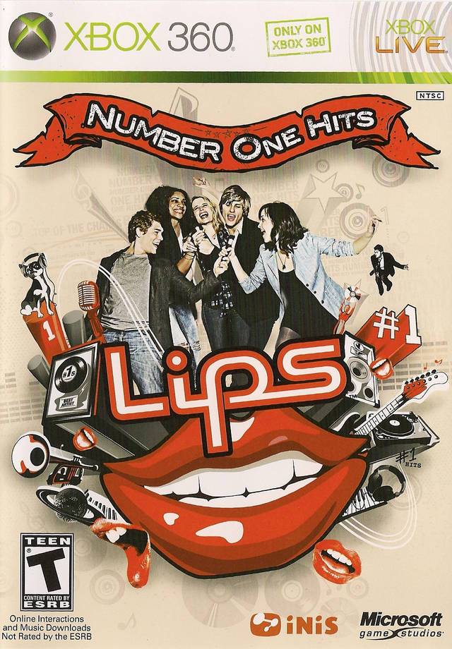 Lips: Number One Hits with Microphone (Xbox 360) (ONLINE ORDER ONLY)