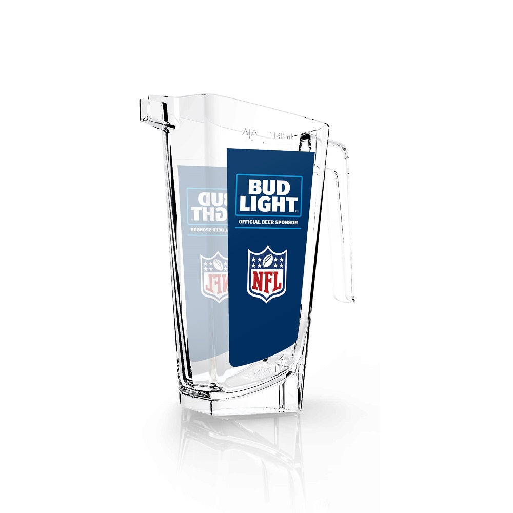 BUD LIGHT NFL 38 OZ PITCHER | Heavy Duty Plastic Beer Pitcher (Online Only)