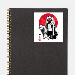 Wolf Girl Sumi-e (Online Order Only)