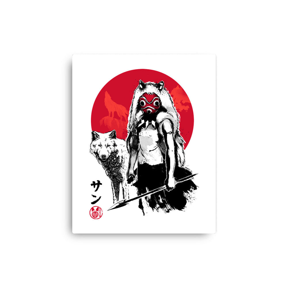 Wolf Girl Sumi-e (Online Order Only)
