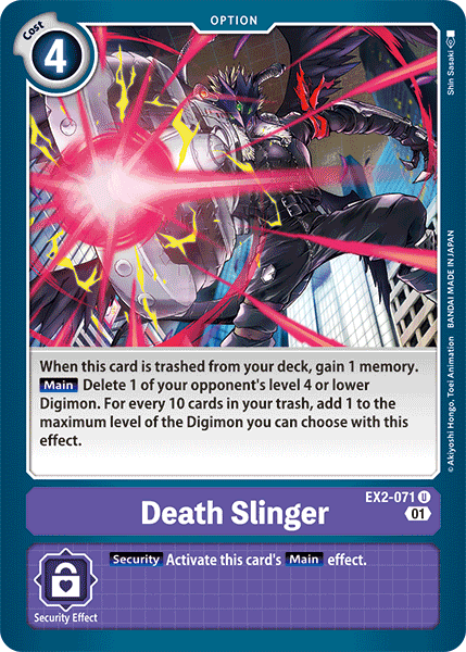Death Slinger [EX2-071] [Digital Hazard] (ONLINE ORDER ONLY)
