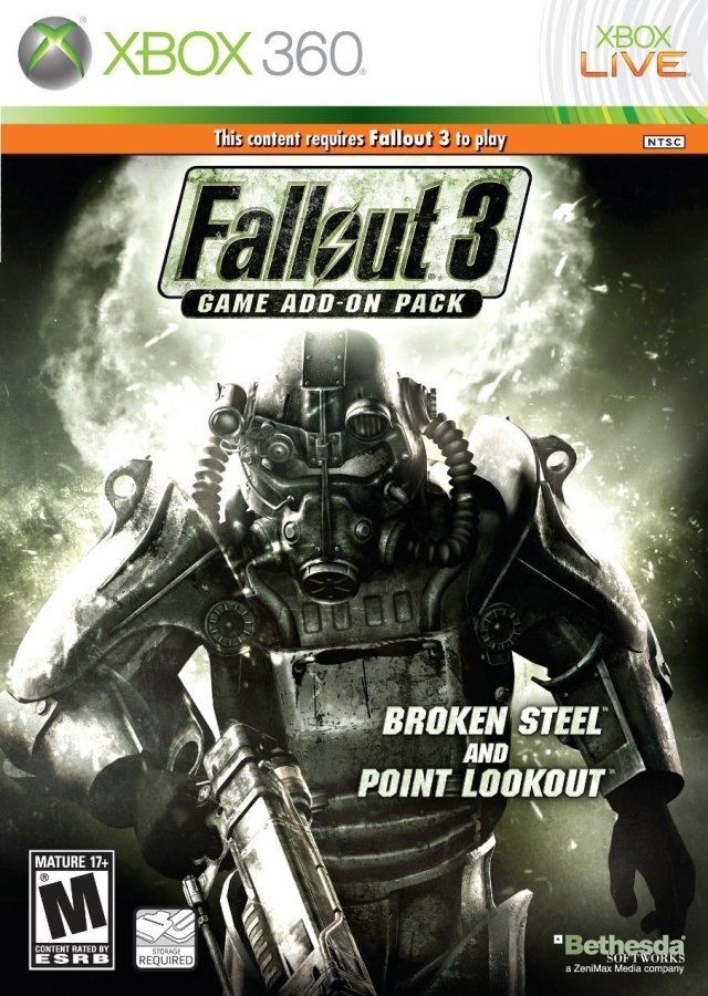 Fallout 3: Game Add-On Pack: Broken Steel And Point Lookout (Xbox 360) (ONLINE ORDER ONLY)